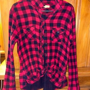 Checkered button up flannel